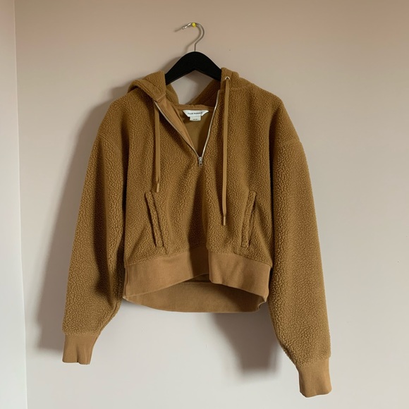 Club Monaco Teddy Quarter Zip Hoodie - Picture 1 of 7